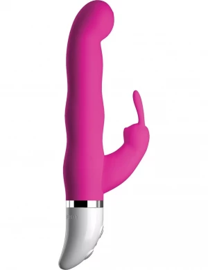 Розовый вибратор-кролик Crush Sweetie - 18,2 см.