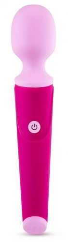 Розовый жезловый вибромассажер W4 - 19,68 см.