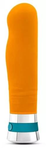 Оранжевый вибромассажер LUCENT - 17,2 см.