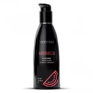 Лубрикант на водной основе с ароматом арбуза Wicked Aqua Watermelon - 60 мл.