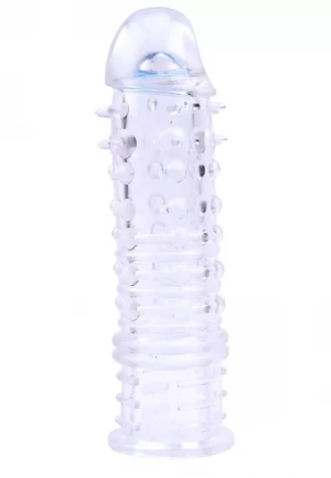 Прозрачная насадка на пенис Swirls Sleeve - 16 см.