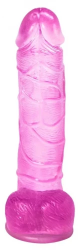 Розовый фаллоимитатор Satellite - 21 см.