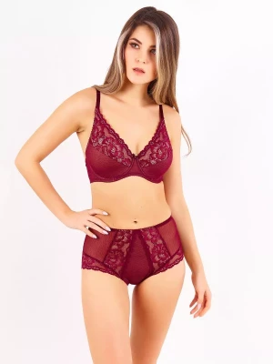 Бюстгальтер с мягкой чашкой на каркасах и цветочным кружевом