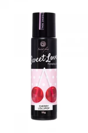 Разогревающий сливочный гель для сосков и интимных зон со вкусом вишневого леденца - 55 гр.