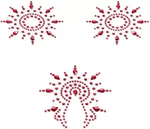 Набор наклеек из красных страз Petits Joujoux Gloria