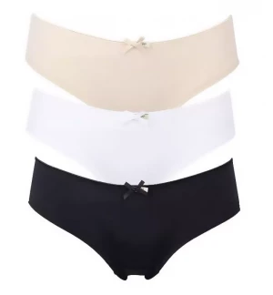 Набор из 3 разноцветных трусиков-слип Olivia