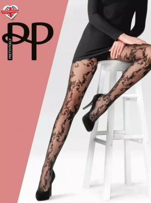 Женские колготы с цветочным рисунком