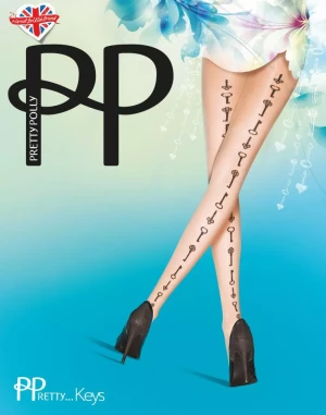 Колготки со стрелками в виде ключиков