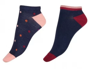 Набор из 2 темно-синих бамбуковых носков