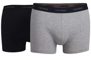 Комплект из 2 трусов-боксеров - серых и синих