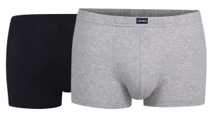 Набор из 2 трусов-боксеров - синих и серых меланжевых