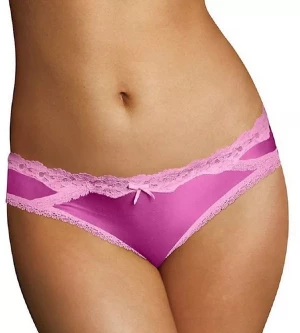 Ярко-розовые трусики-бикини с кружевом