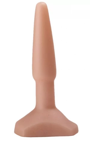 Классический анальный плаг телесного цвета - 11,5 см.
